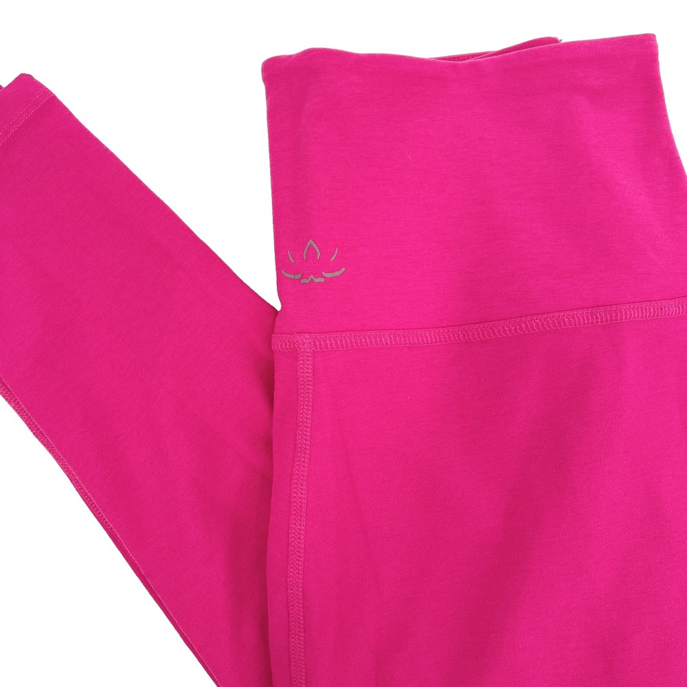 BEYOND YOGA Women's Size L Bright Hot Pink 7/8 Length High-Rise Waisted Leggings